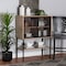 Baxton Studio Asher Modern Industrial Natural Brown Finished Wood and Black Metal 2Door Sideboard 223-12485-ZORO - alternate 1